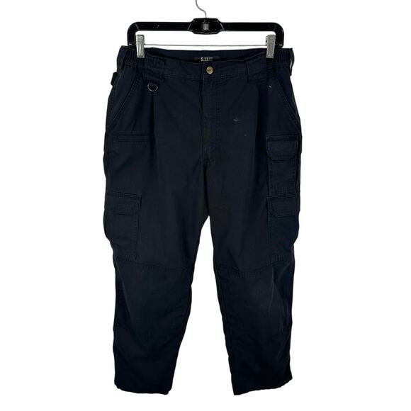 5.11 Tactical Taclite Pro Cargo Pants Black Ripstop Work Utility Size 34x31 - Picture 1 of 12